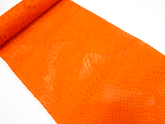 JAPANESE KIMONO / ANTIQUE BOLT FOR SUMMER NAGOYA OBI / WOVEN MOUNTAIN